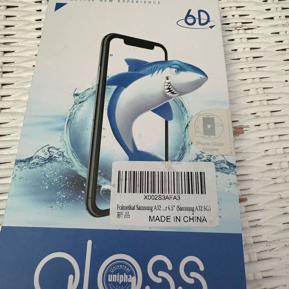 Phone Glass Screen Protector for Samsung A32 - Black